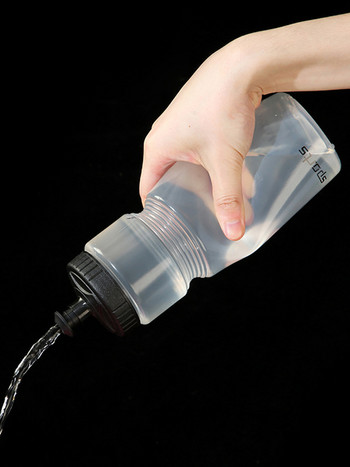 750 ml бутилка за вода за колоездене Велосипед на открито Спортна чаша за напитки Вкус/без BPA Пластмасова велосипедна кана Бяла преносима Pp бутилка Спорт