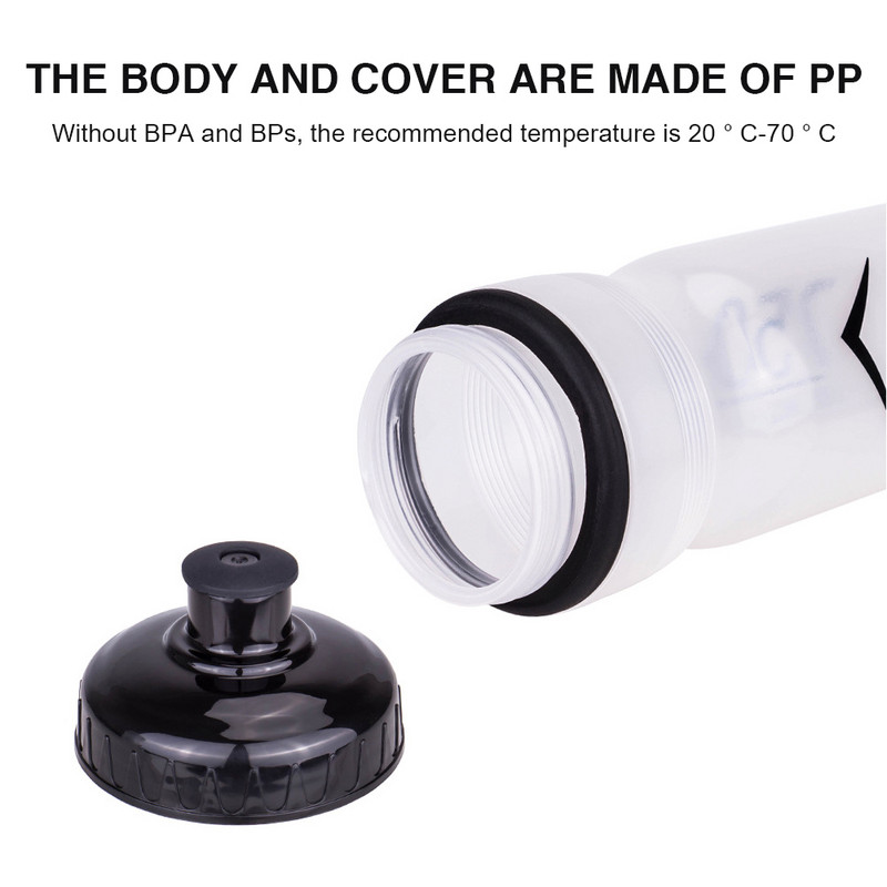 750 ml jalgratta veepudeli ith hoidik Toidukvaliteediga Sport Fitness Jooksmine Ratsutamine Telkimine Matkaveekeetja Lekkekindel rattapudeli puur