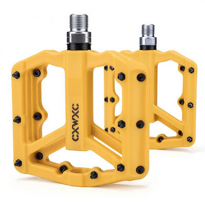 CXWXC Pedale din nailon pentru biciclete Rulment etanșat triplu Perrin, zonă largă, anti-alunecare, pedală MTB, piese pentru biciclete 9