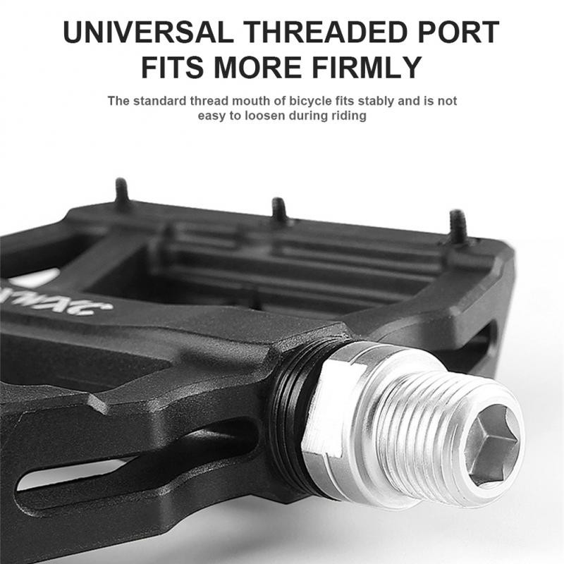 CXWXC Pedale din nailon pentru biciclete Rulment etanșat triplu Perrin, zonă largă, anti-alunecare, pedală MTB, piese pentru biciclete 9