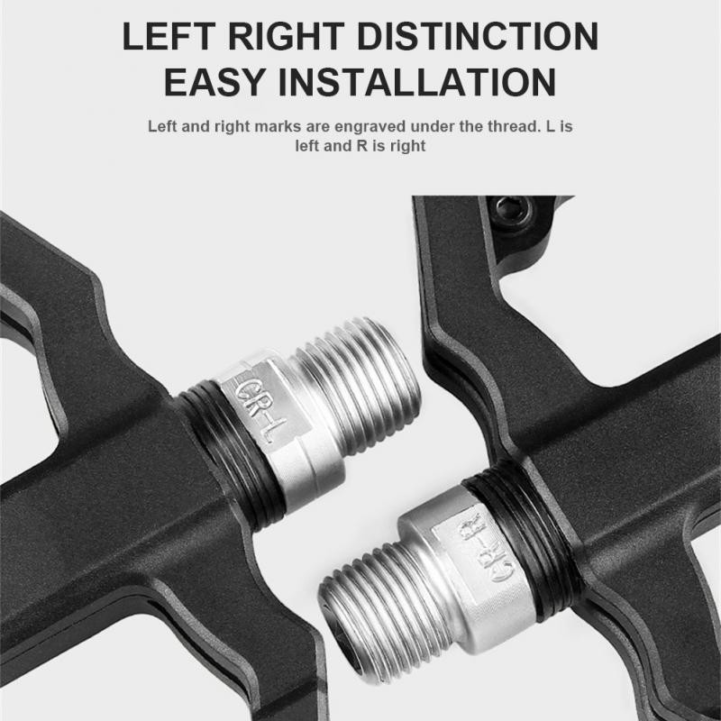 CXWXC Pedale din nailon pentru biciclete Rulment etanșat triplu Perrin, zonă largă, anti-alunecare, pedală MTB, piese pentru biciclete 9