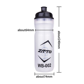 1 бр. 750 мл велосипедна кана MTB велосипедна бутилка за вода Велосипедна чаша за напитки на открито PP капак за бутилка Прозрачен висококачествен