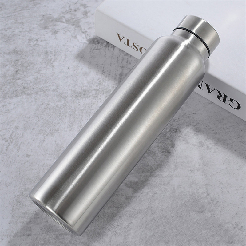 Karstā izpārdošana ūdens pudele, nerūsējošais tērauds, liela ietilpība, pārnēsājama sporta vienas sienas tējkanna āra velosipēdam sporta dzeršanai 1000 ml