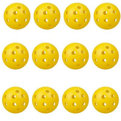 12 tk Harjutus golfipallid õõnsad plastikust golfi treeningpallid värvilised õhuvooluga golfipallid kiigelharjutuste sõidurada PE mängupall