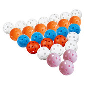 Mingi de golf pentru antrenament 12 pachete de multe culori pentru a alege minge cu gaură alb albastru galben roz portocaliu roșu pentru interior minge de golf din plastic