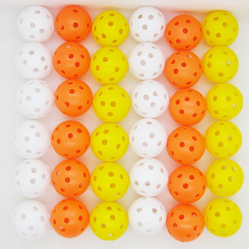 Голф топки практикувайте 12 пакета много цвят за избор на дупка топка бяло синьо жълто розово оранжево червено закрито ourdoor голф пластмасова топка