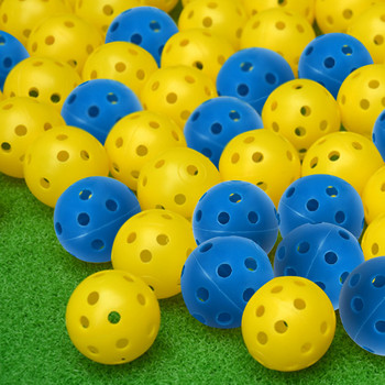 Μπάλες του γκολφ εξάσκηση 12 συσκευασίες πολλών χρωμάτων για να διαλέξετε μπάλα τρύπας λευκό μπλε κίτρινο ροζ πορτοκαλί κόκκινο εσωτερικός χώρος μας γκολφ σε εξωτερικό χώρο Πλαστική μπάλα