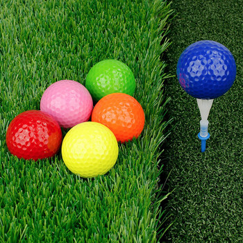 CRESTGOLF 6 бр./Опаковка Цветни топки за мини голф Тренировъчни топки за голф от две части Тренировъчни голф пелоти