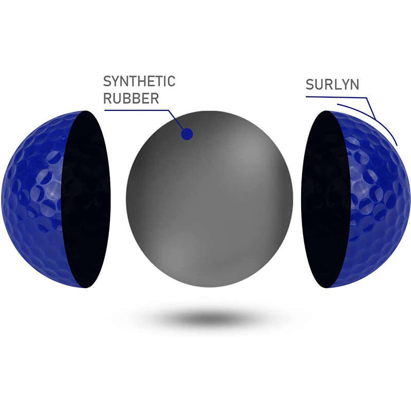 CRESTGOLF 6 τμχ/Συσκευασία Πολύχρωμες Μπάλες Μίνι Γκολφ Δύο Τεμάχια Μπάλες Γκολφ Εξάσκηση Γκολφ Pelotas