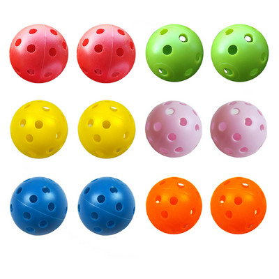 12 bucăți/lot minge de golf de interior mingi de antrenament de golf minge luminoasă de golf au orificiu Ajutoare pentru antrenament de golf 7 culori pentru a alege livrare picătură nou
