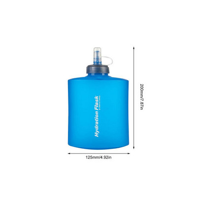 1000ML/2000ML Flacon moale Pliabil, pliabil, Sticlă de apă pliabilă, fără BPA, pentru alergare în aer liber Ciclism, pachet de hidratare, geantă de talie vestă