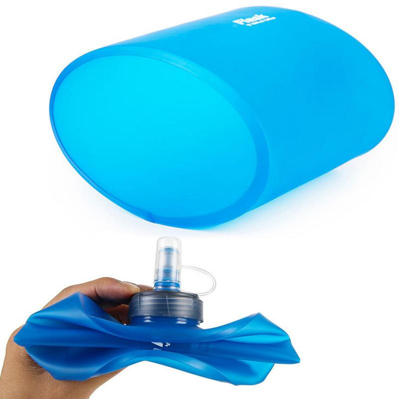 1000ML/2000ML Flacon moale Pliabil, pliabil, Sticlă de apă pliabilă, fără BPA, pentru alergare în aer liber Ciclism, pachet de hidratare, geantă de talie vestă