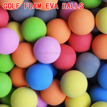 10 τεμάχια/Παρτίδα EVA Foam Golf Balls Μαλακές μπάλες σφουγγαριού για εξάσκηση μπάλες γκολφ σε εξωτερικούς χώρους για προπόνηση γκολφ/τένις Solid 7 χρωμάτων