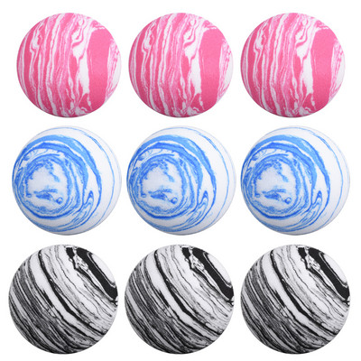 Меки топки за голф с цвят на вселената EVA Light топка с диаметър 42 mm розово синьо черно клюшка за тренировки на закрито за играч на голф нов подарък 6 бр./чанта