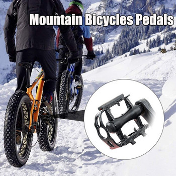 1 чифт педали за велосипеди Алуминиева сплав, неплъзгащи се прахоустойчиви велосипедни универсални плоски педали за велосипеди, планински Bmx Mtb, шосейни велосипеди