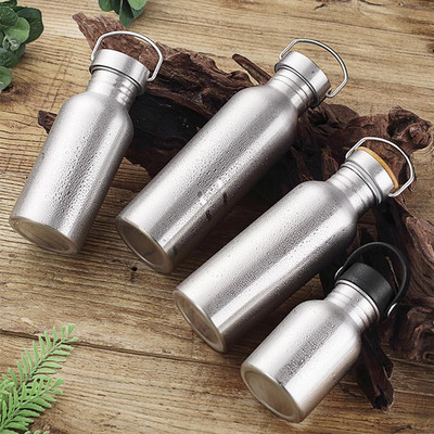 1PCS 350ml-750ml Спортни бутилки за вода Непропусклива кана за вода от неръждаема стомана 304 за фитнес дейности на открито на едро