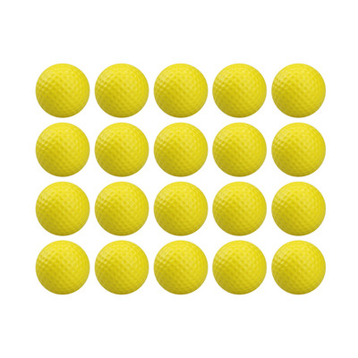 20 tk värvikäsnaga siseruumides kasutatavaid PU-vahuga golfipalle