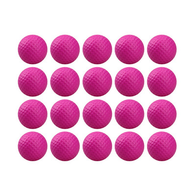 20 tk värvikäsnaga siseruumides kasutatavaid PU-vahuga golfipalle