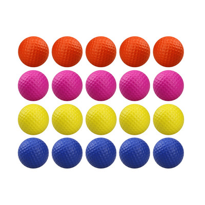 20 tk värvikäsnaga siseruumides kasutatavaid PU-vahuga golfipalle