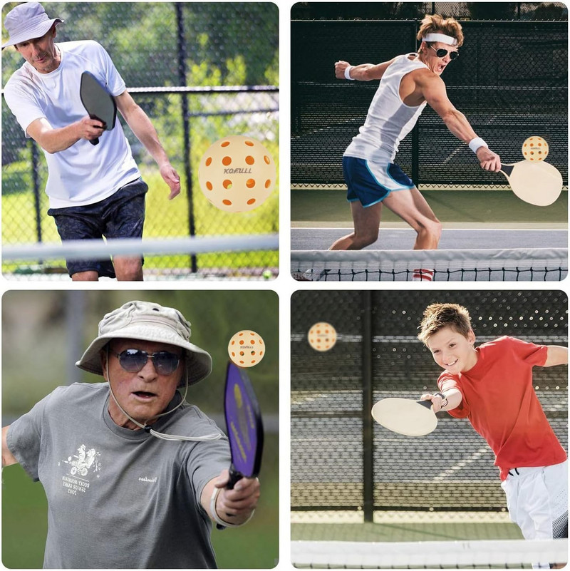 3 vnt./pakuote lauko marinavimo kamuoliukai 74 mm 40 skylučių marinavimo kamuoliukai, skirti žaisti lauke ir viduje. Didelio elastingumo ir patvarios smėlio spalvos