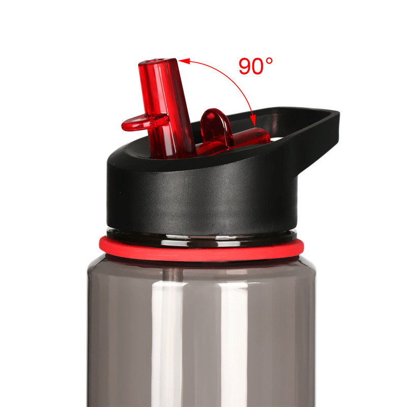 1 μπουκάλι νερού για ποδήλατο με προστασία από διαρροές υπολογιστή με άχυρο ποδηλασία για κάμπινγκ πεζοπορία Μπουκάλι ποτού με καπάκι Φορητές κούπες ποτού εξωτερικού χώρου