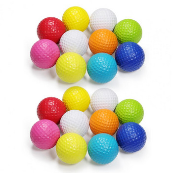 20 бр. Топки за голф Живи цветове Висок отскок Силна стабилност Леки дълготрайни топки за голф на закрито на открито