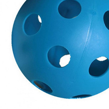 5 бр. Топки за голф Едноцветни кухи тренировъчни топки за многократна употреба Въздушен поток Кухи топки за голф за забавление на закрито