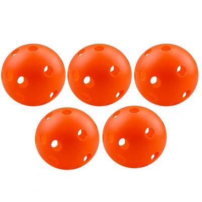 5 τεμ. Μπάλες γκολφ μονόχρωμες κούφιες μπάλες γυμναστικής πολλαπλής χρήσης κούφιες μπάλες γκολφ ροής αέρα για ψυχαγωγία εσωτερικών χώρων