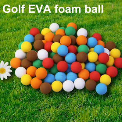 Värvilised vahtpallid 40 tk Värvilised Eva Foam golfipallid lastele Pehme kerge pallimänguasi, mis pakub realistlikku tunnet tagaaeda