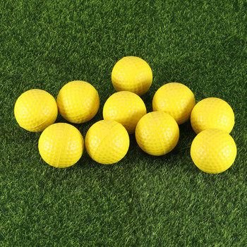 10 бр. PU топка Тренировъчни топки за закрито Голф меки жълти тренировки Miss Mini Sports