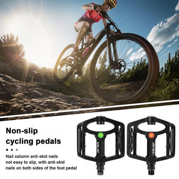 Метални педали за велосипеди LED светлини Педали за велосипеди Лек дизайн с висока якост, неплъзгащ се за лесен монтаж на универсален велосипед