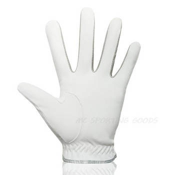 1 τμχ Ανδρικό Γάντι Γκολφ Micro Soft Fabric Αναπνεύσιμο Άνετη Εφαρμογή με Μαγνητικό Μαρκαδόρο Αντικαταστάσιμο για παίκτες γκολφ Λευκό