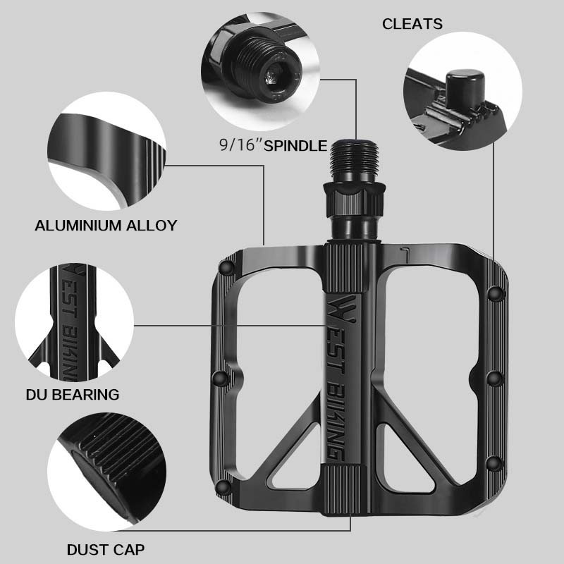Jalgrattapedaalid ülikerged DU alumiiniumsulamist libisemisvastased maanteejalgratta pedaalid Jalgratta laagrid Jalgrattapedaalid BMX