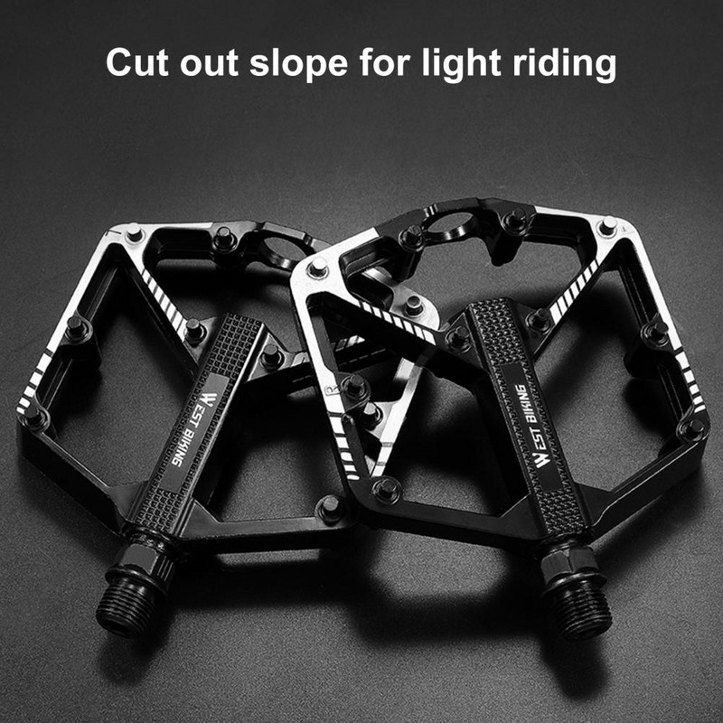 1 paar stabiilset jalgrattapedaali, kerge alumiiniumsulamist jalgrattapedaalid koos topeltlaagritega MTB jalgrattaosadega