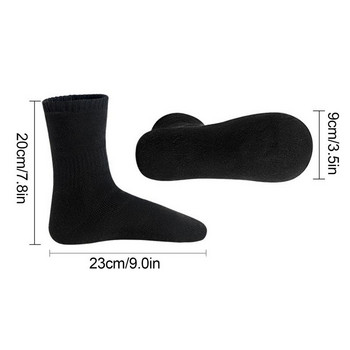 Отопляеми чорапи USB акумулаторни електрически нагревателни чорапи 5V Термални топли крака Зимни топли памучни чорапи за къмпинг на открито Ски