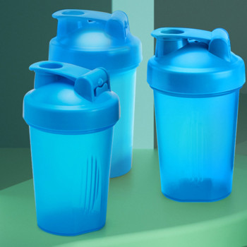 Спортна чаша за колоездене на открито Мъжки и дамски Фитнес чаши за протеинови шейкъри на прах Преносима чаша за къмпинг
