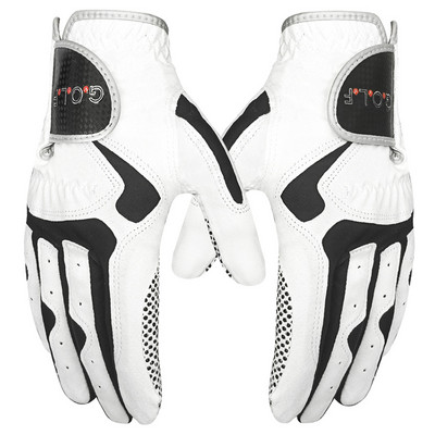 GvOvLvF 1kom golf rukavice muške profesionalne prozračne plavo bijele meke tkanine lijevo desno sportske neklizajuće rukavice za golf igrače poklon novo