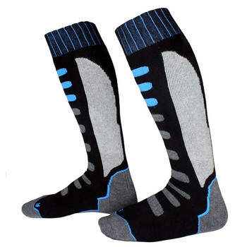 Мъжки зимни дамски памучни термо ски чорапи Детски спортни чорапи Сноуборд Колоездене Възрастни Ски По-дебели крачоли Топли