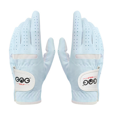 1 par GOG GOLF RUKAVICA PLAVE Profesionalne prozračne nebesko plave meke tkanine Za žene lijeve i desne ruke