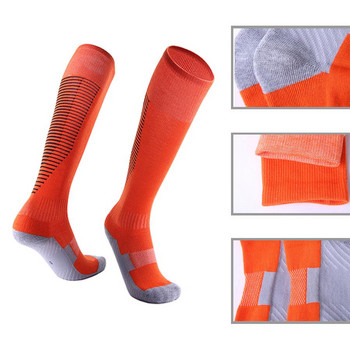 Професионални чорапи за зимни спортове Ски Мъже Жени Термо Ски Дълъг чорап Открит МТБ Колоездене Бягане Футбол Чорапи Черен Червен