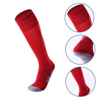 Професионални чорапи за зимни спортове Ски Мъже Жени Термо Ски Дълъг чорап Открит МТБ Колоездене Бягане Футбол Чорапи Черен Червен
