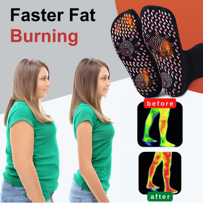 Žiemos šiltos magnetinės termo kojinės Patogios neslystančios pėdos šildomos kojinės nuo nuovargio lanko palaikymas stovyklavimui žygiams slidinėjimo kojinės