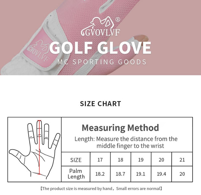 GVOVLVF 1 páros golfkesztyű nőknek, nyitott ujjal puha bőrből, légáteresztő, kényelmesebb viselet hosszú körmökön, Fit női lányok