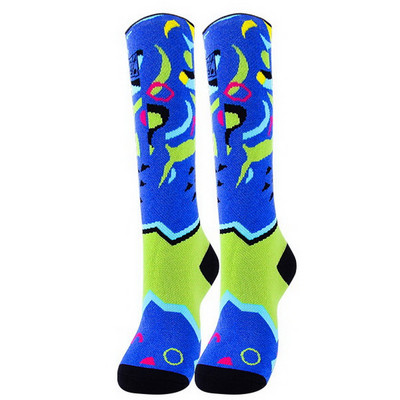 1 pora vaikų žiemos sporto kojinės lauko storos šiltos kojinės sniego slidinėjimo kojinės berniukams mergaičių šiluminės kojinės, skirtos riedučiams čiuožti snieglente