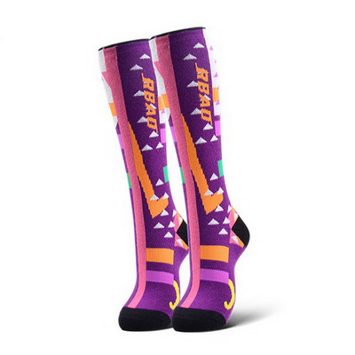 1 pora vaikų žiemos sporto kojinės lauko storos šiltos kojinės sniego slidinėjimo kojinės berniukams mergaičių šiluminės kojinės, skirtos riedučiams čiuožti snieglente