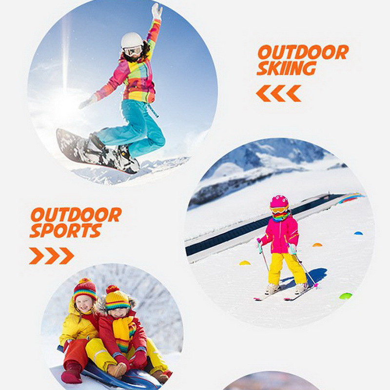 1 pora vaikų žiemos sporto kojinės lauko storos šiltos kojinės sniego slidinėjimo kojinės berniukams mergaičių šiluminės kojinės, skirtos riedučiams čiuožti snieglente