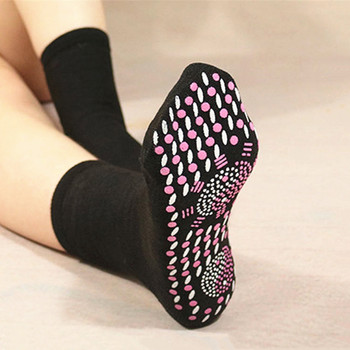 Горещи самонагряващи се чорапи с подгряване за жени, мъже, помагат за топли крака, зимни, удобни, здрави, отопляеми чорапи, чорапи с магнитна терапия