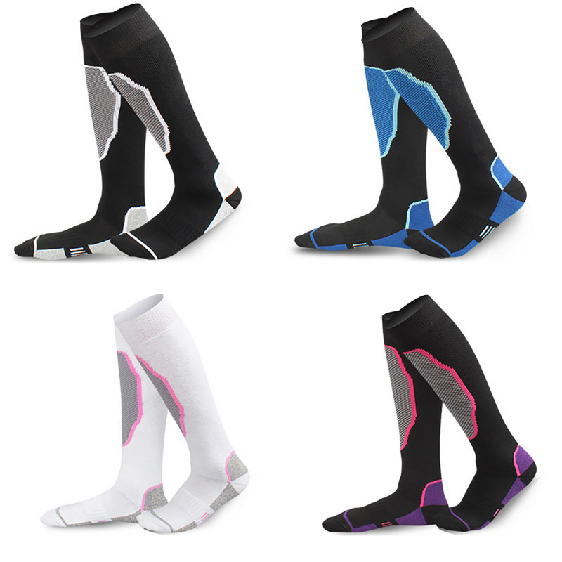 Muškarci Žene Duge skijaške čarape Zimske Snowboard Planinarenje Skijanje Čarape za trčanje Tople debele sportske čarape Tople termo skijaške sportske čarape