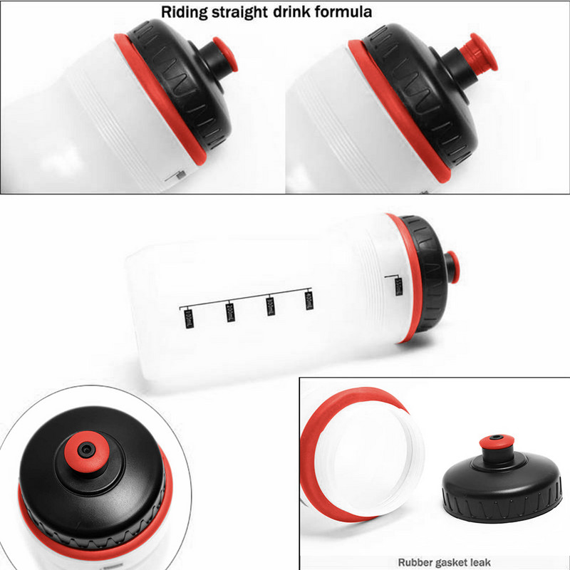 Sticla de apă pentru bicicletă de munte de 550 ml, ceașcă de băutură sportivă fără BPA, rezistentă la scurgeri, pentru sport, alergare, călărie