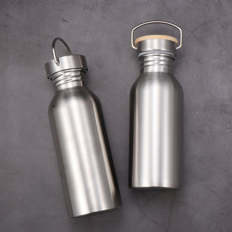 Poklopac od bambusa s jednom stijenkom Sport Fitness Metalna boca od nehrđajućeg čelika Biciklističke boce za vodu Boca za vodu